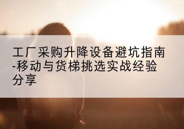 清新移动式升降机怎么选-工厂采购升降设备避坑指南-移动与货梯挑选实战经验分享